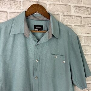Marmot Men's Green Short Sleeve Shirt
